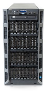 Dell PowerEdge T630 server 32-bay chassis front of system